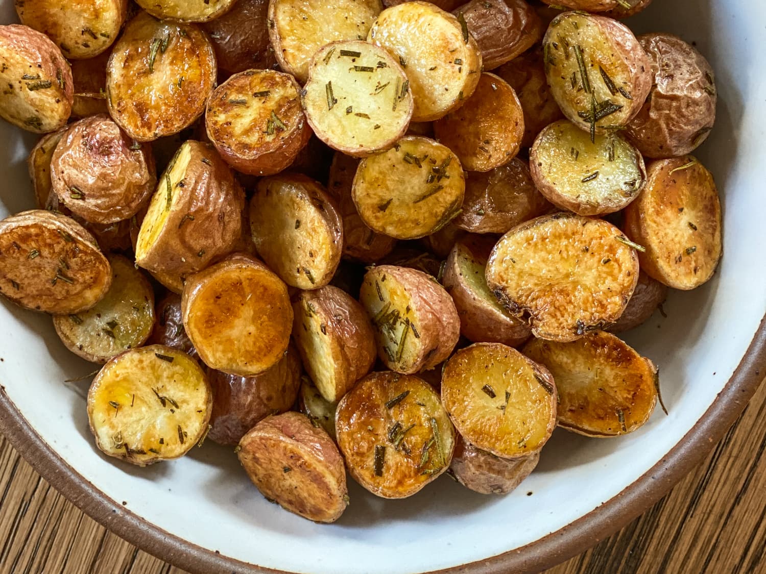 Roasted new store potatoes